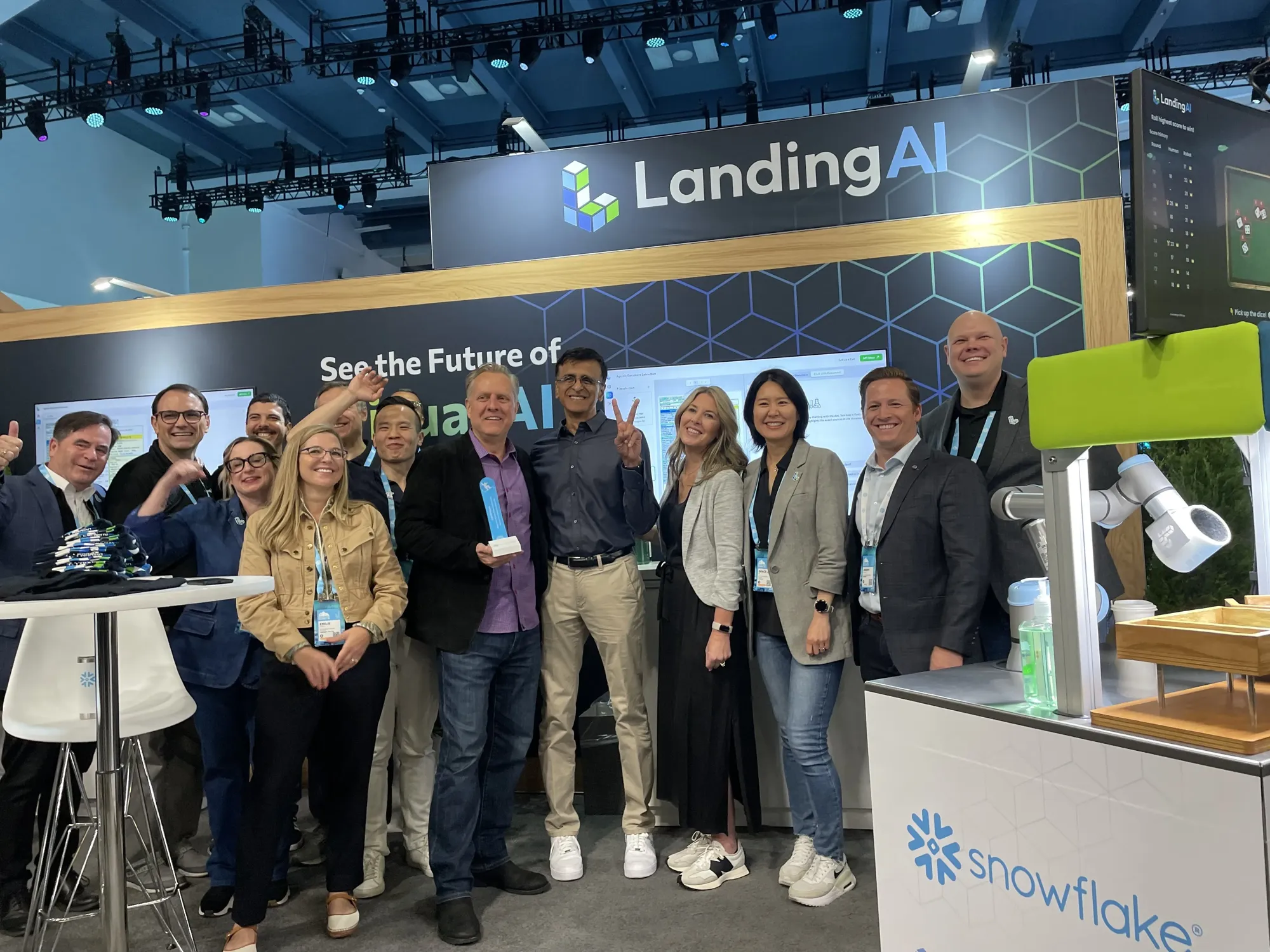 LandingAI conference booth