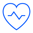 Heart shape with heartbeat icon