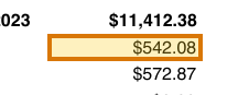 The region of the sample 401(k) Statement containing Employee contributions, with the extracted value outlined