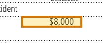 The region of the sample Auto Insurance Application containing Deductible, with the extracted value outlined