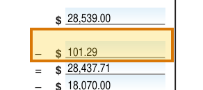 The region of the sample Auto Lease Agreement containing Capitalized cost reduction, with the extracted value outlined