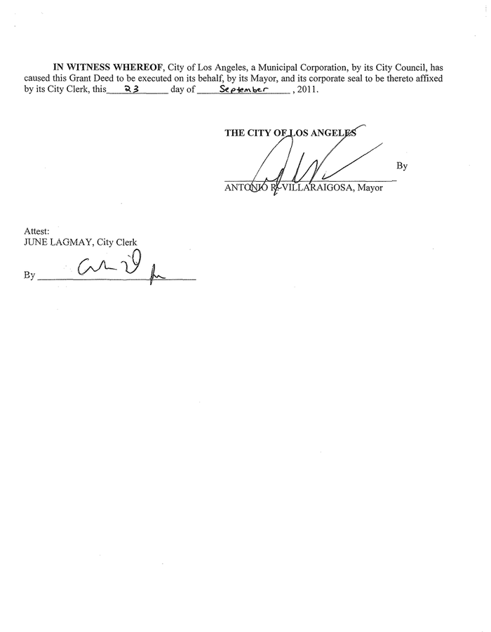 Page 4 of the sample Deed