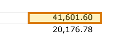 The region of the sample Employee Census containing Annual pay, with the extracted value outlined