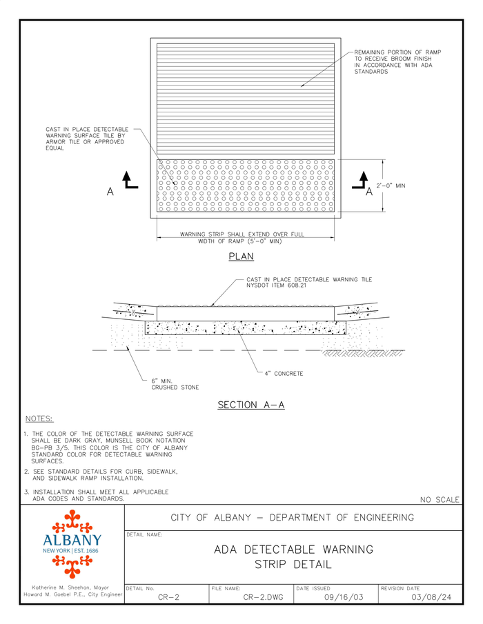 Page 4 of the sample Engineering drawing