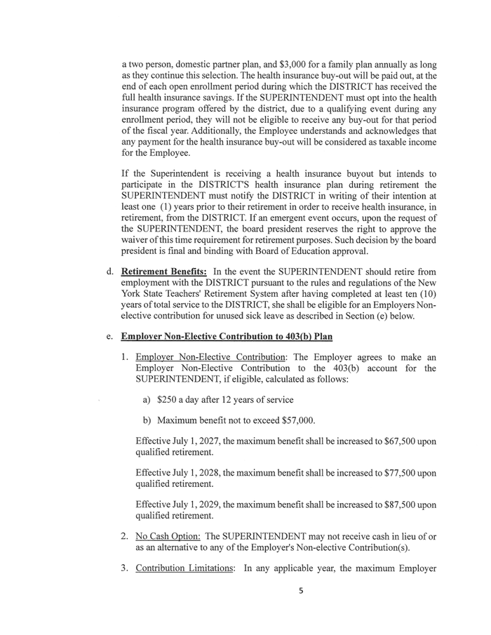 Page 5 of the sample Executive Employment Agreement