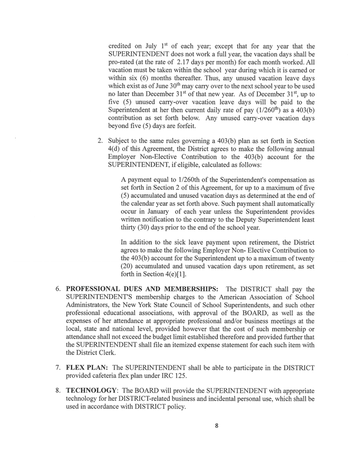 Page 8 of the sample Executive Employment Agreement