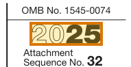 The region of the sample Form 6251 - AMT containing Tax year, with the extracted value outlined