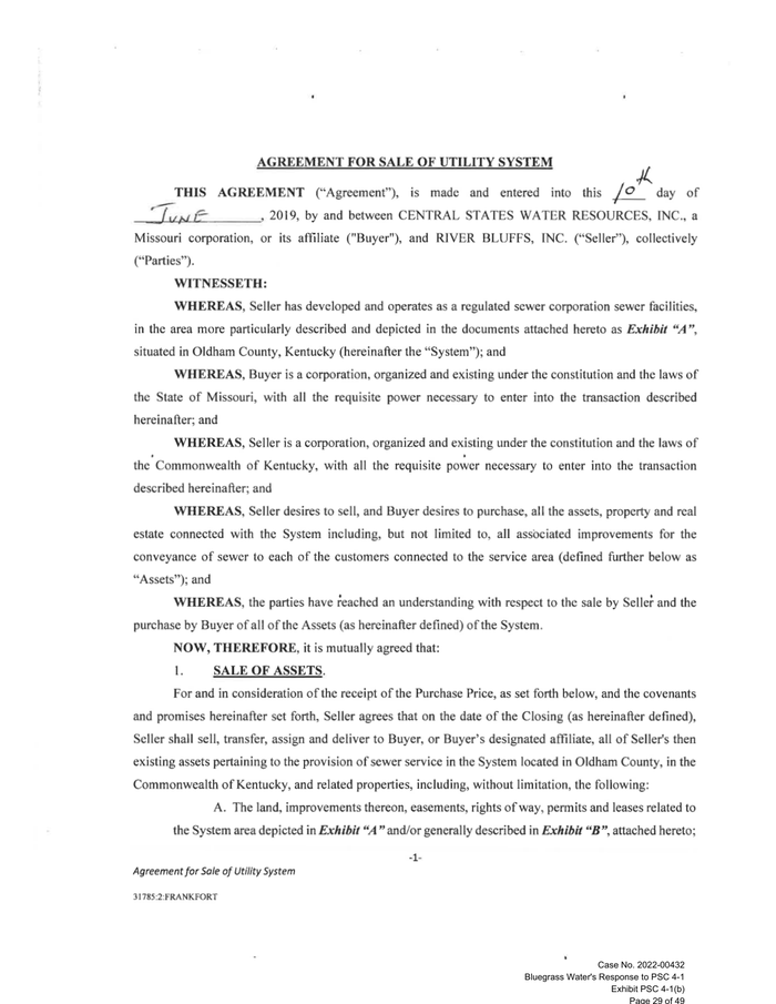 Page 29 of the sample Letter of Intent