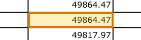 The region of the sample Loan History containing Principal balance, with the extracted value outlined