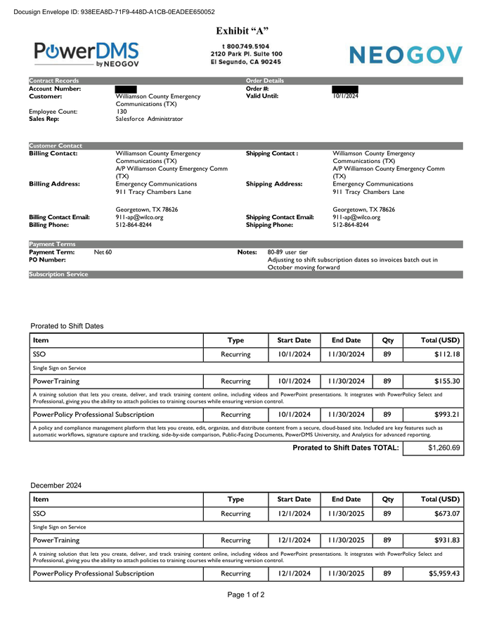 Page 6 of the sample Master Services Agreement