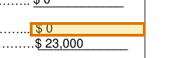 The region of the sample SBA Form 413 containing Total liabilities, with the extracted value outlined