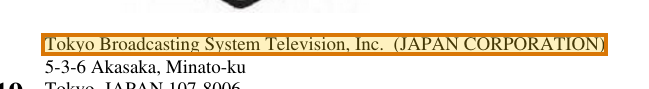 The region of the sample Trademark Registration Certificate containing Owner, with the extracted value outlined