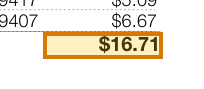 The region of the sample Utility Bill containing Delivery charges, with the extracted value outlined