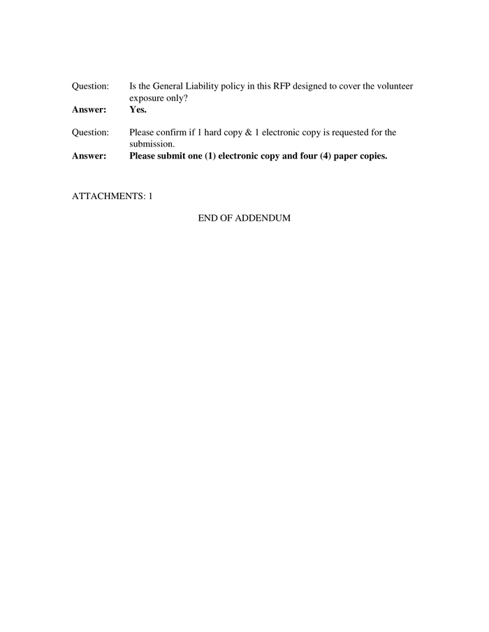 Page 2 of the sample Vehicle Schedule