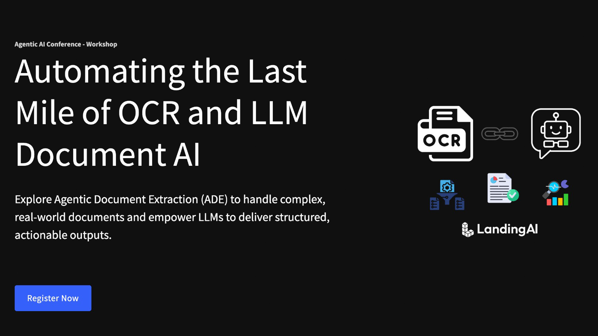 Agentic AI Conference – Workshop (The Last Mile of OCR and LLM-Based Document AI)