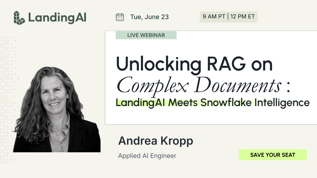 Unlocking RAG on Complex Documents: LandingAI Meets Snowflake