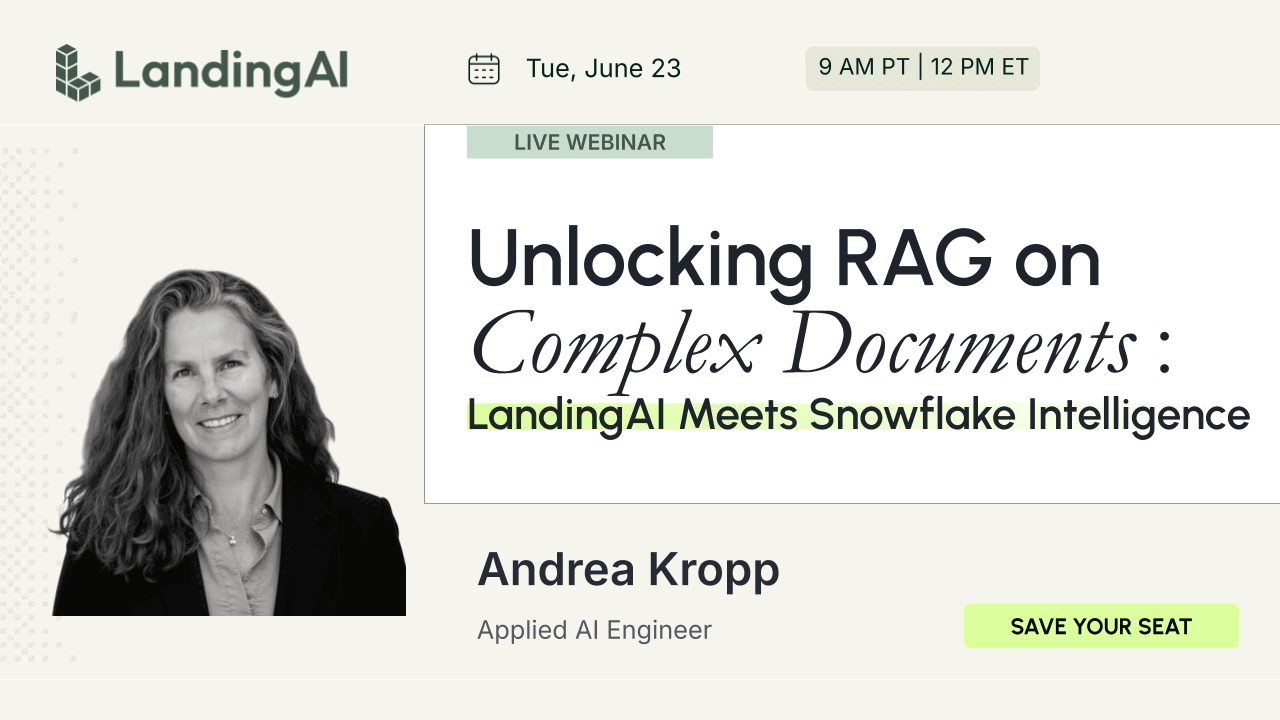 Unlocking RAG on Complex Documents: LandingAI Meets Snowflake