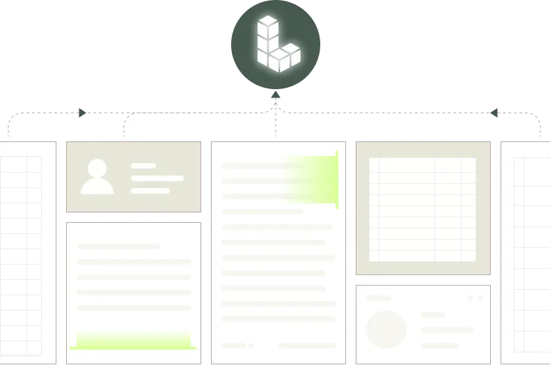 Documents flowing into LandingAI for processing
