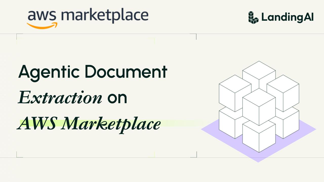 Agentic Document Extraction on AWS Marketplace - LandingAI