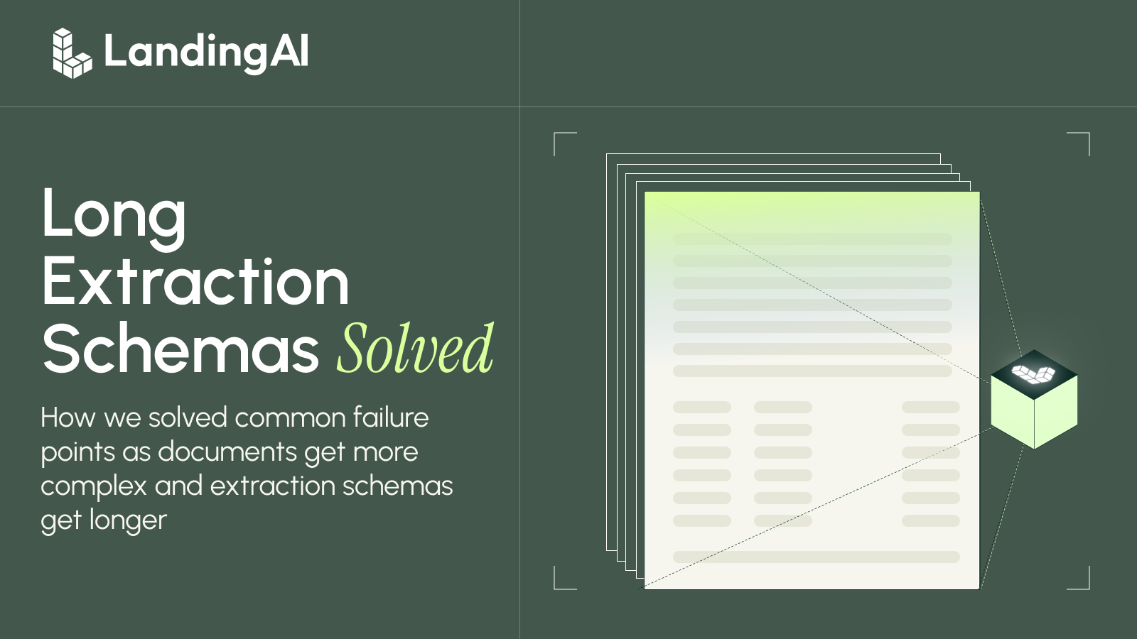 Long Extraction Schemas Solved