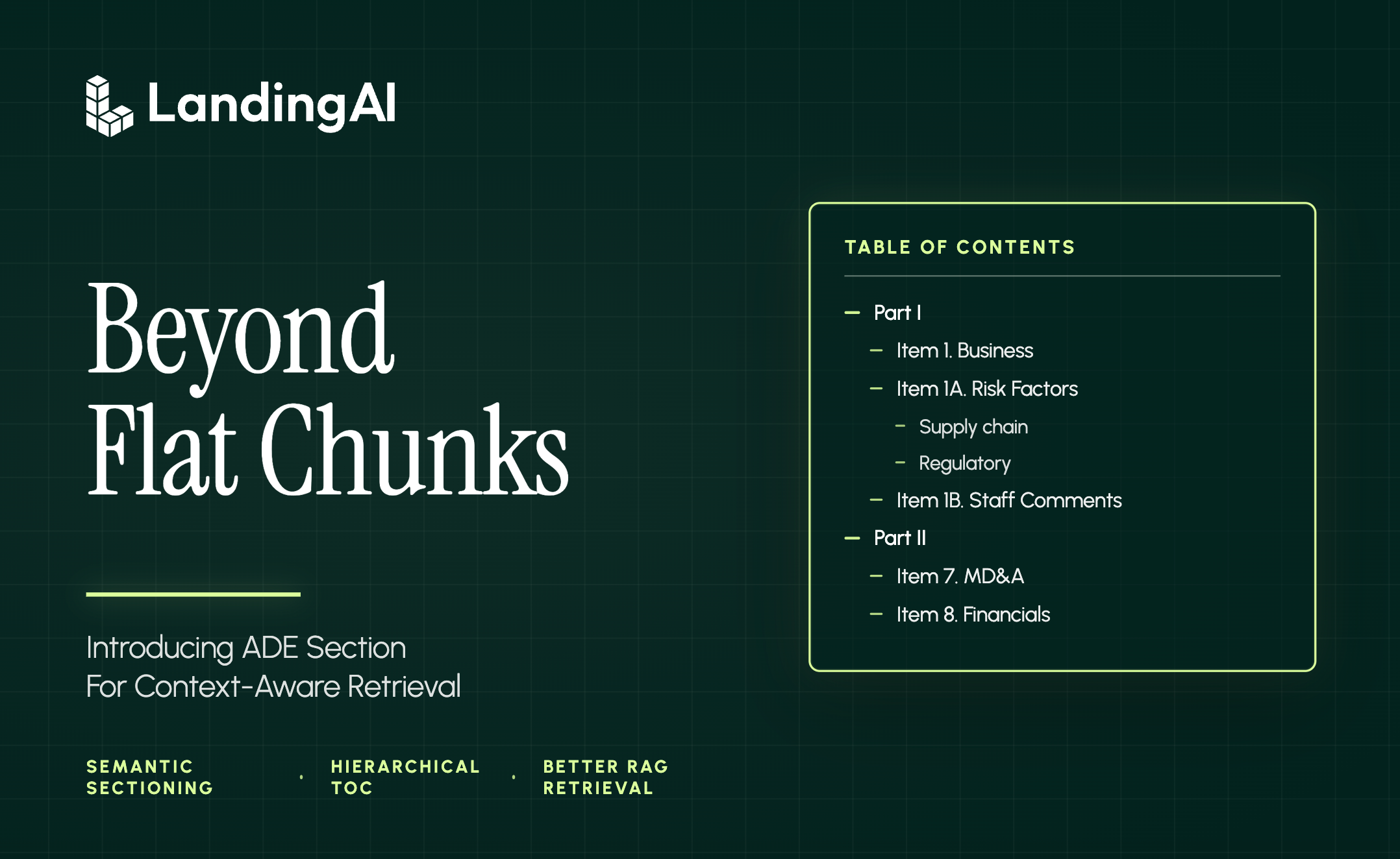 Beyond Flat Chunks