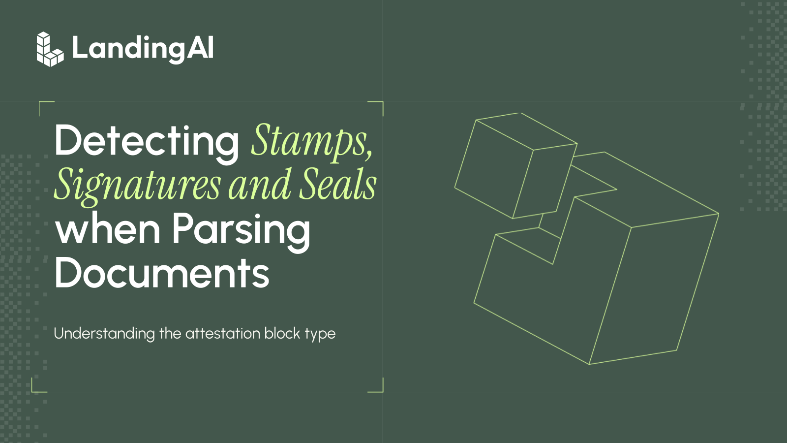 Detecting Signatures, Stamps and Seals when Parsing Documents