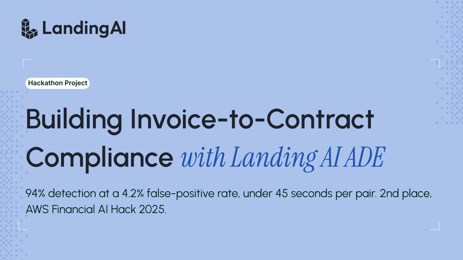 Building Invoice-to-Contract Compliance with LandingAI ADE