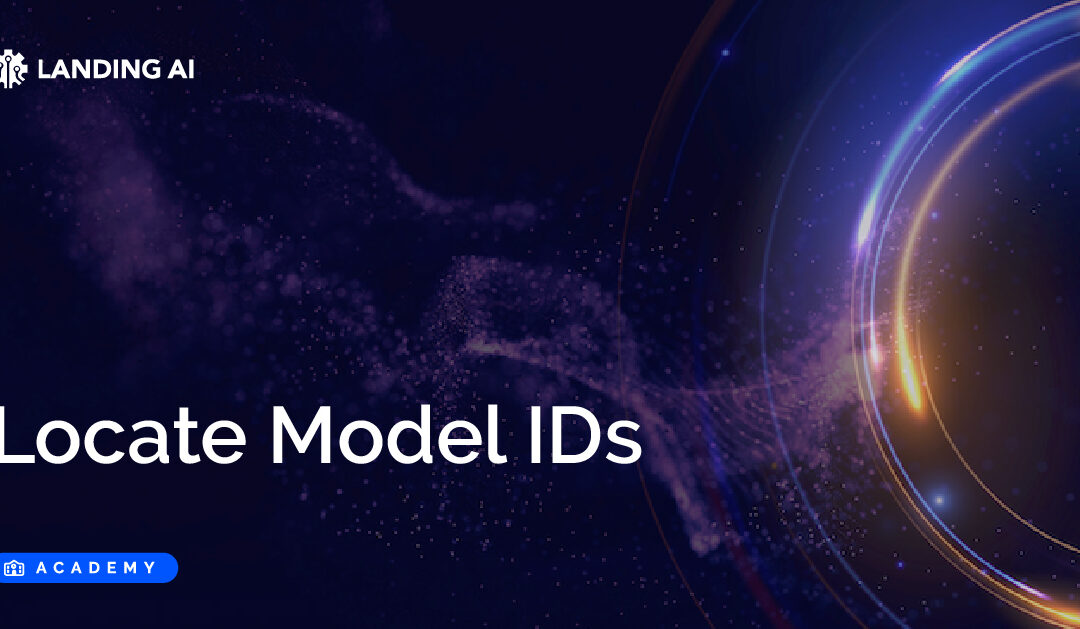 Locate Model IDs