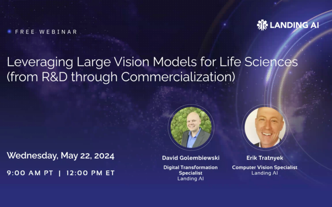 Leveraging Large Vision Models for Life Sciences (from R&D through Commercialization)