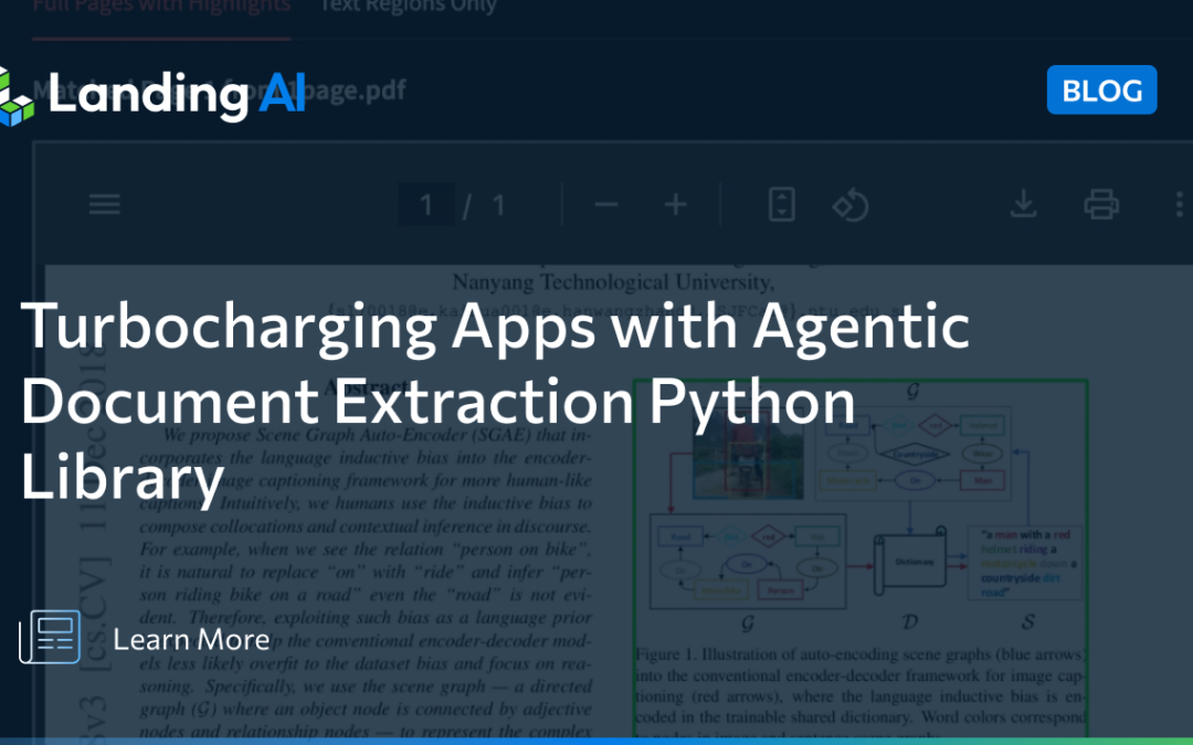 Turbocharge Document Understanding Apps with Landing AI’s Agentic Document Extraction