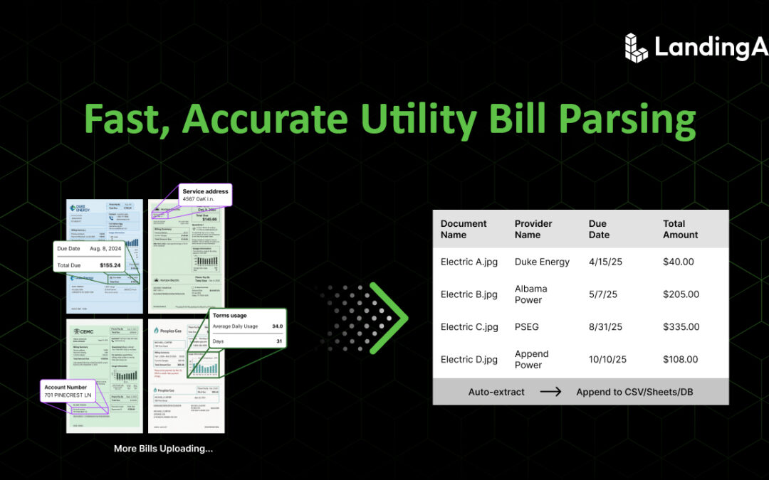 Fast, Accurate Utility Bill Parsing with LandingAI